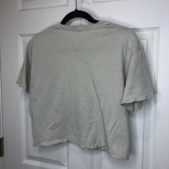 Led Zeppelin United States of America 1977 tour distressed crop tee shirt - Picture 10 of 15